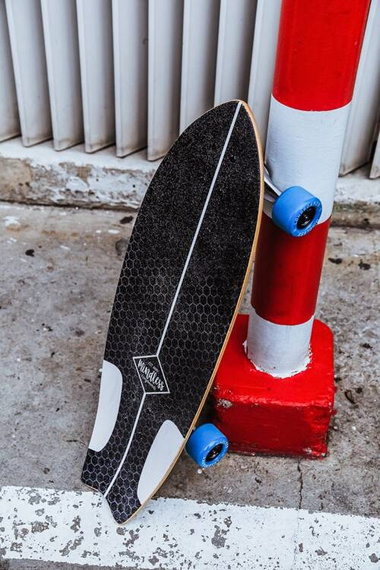 Mindless Surf Skate Fish Tail Alb 29.5" bord