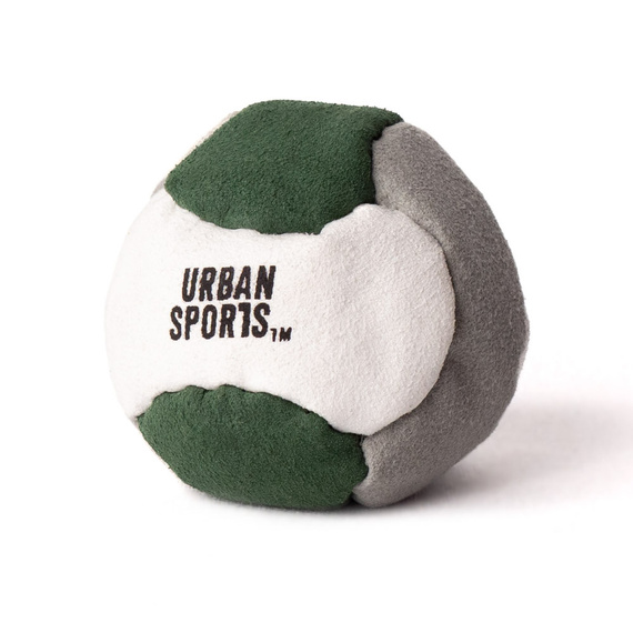 Urban Sports Footbag (Nubuck Amara sintetic) 6 panouri alb-gri-turcoaz închis