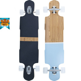Longboard pentru carving NKX City Action Olive 99 cm