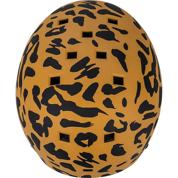 Cască de skateboarding NKX Brain Saver Leopard negru și maro