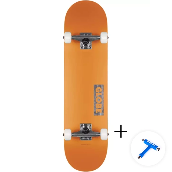 GLOBE Goodstock Neon Orange skateboard 8.125"
