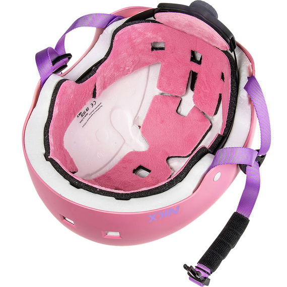 NKX Brain Saver Cască de skateboard roz și violet