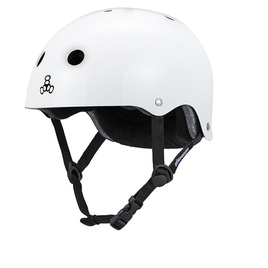 Cască Triple Eight Deep Cover White Gloss