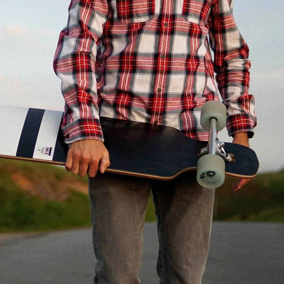 Longboard pentru începători NKX Canadiens negru 38.58"