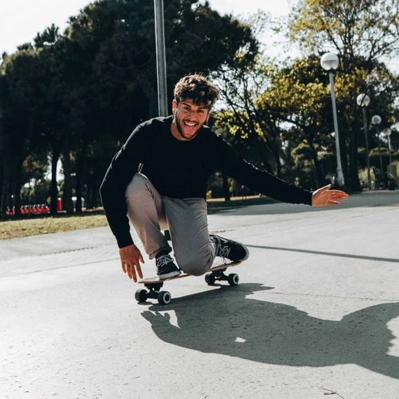 Cruiser Skateboard de înaltă calitate NKX Classic negru Cruiser 29 "