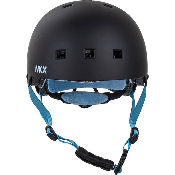 NKX Brain Saver Cască de skateboard negru și albastru