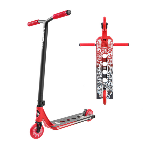 Trotinetă Freestyle CORE CL1 Complete Stunt Scooter Negru-Roșu înălțime 85 cm