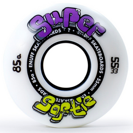 ENUFF Super Softie Skateboard Wheels 55 mm Alb