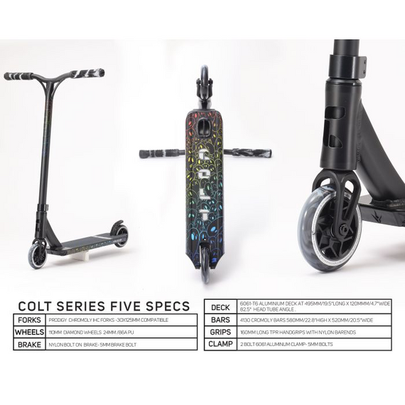 Blunt Scooters Colt S5 Scooter de performanță completă Negru 84 cm