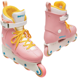 Impala Lightspeed Inline Skate role recreaționale roz și galben