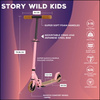 Scuter de transport urban pentru copii și adolescenți Story Wild Kids Pink wys. 73-85 cm
