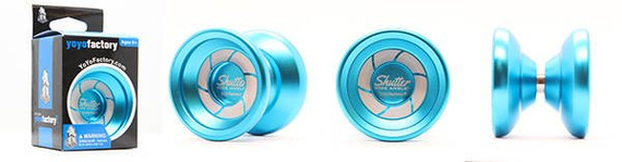 Metal Yoyo YoYoFactory Obturator unghi larg Aqua