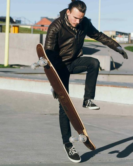 Longboard pentru dansatori NKX Geometric Gold 122 cm