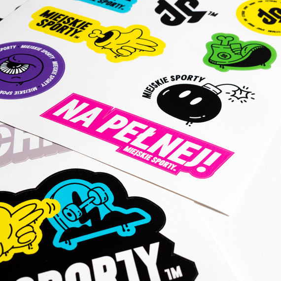 Urban Sports Sticker Pack Sheet A4 - 2 buc. (versiunile A și B)
