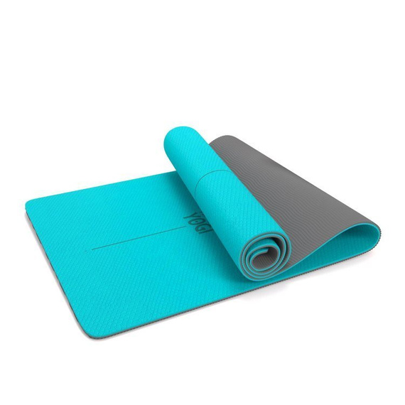 Happy Yoga mat TPE 6mm ECO anti-alunecare Turcoaz
