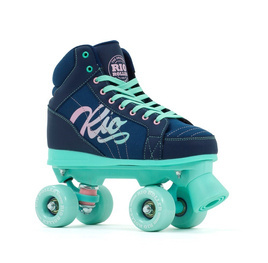RIO ROLLER LUMINA QUAD SKATES Patine Navy-Mint