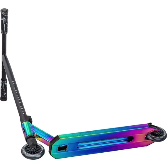 Stunt scuter ușor din aluminiu pentru călăreți tineri NKD Next Generation Rainbow Stunt wys. 79,4 cm