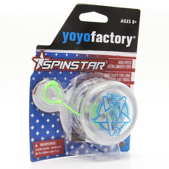 YoYoFactory Light-up Yoyo Spinstar LED corp clar albastru