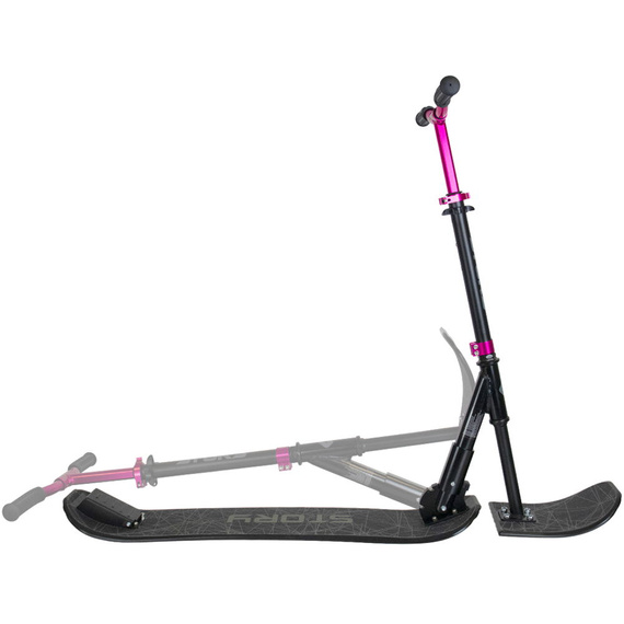 Story Deluxe Snow Scooter alb-roz 83-94 cm