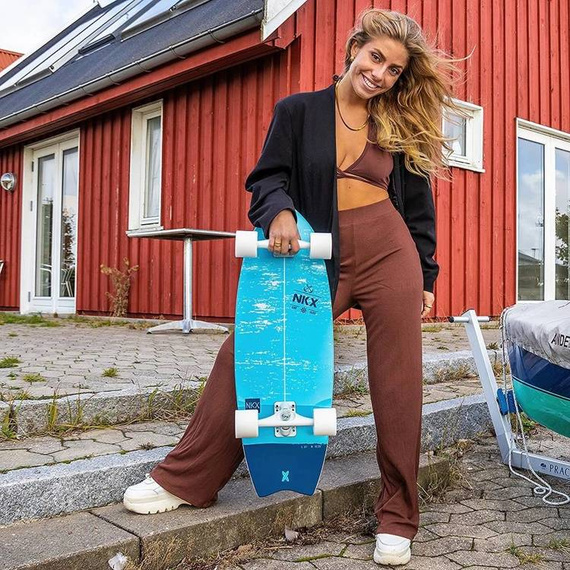Surfskate Skateboard NKX Maverick Albastru 31"