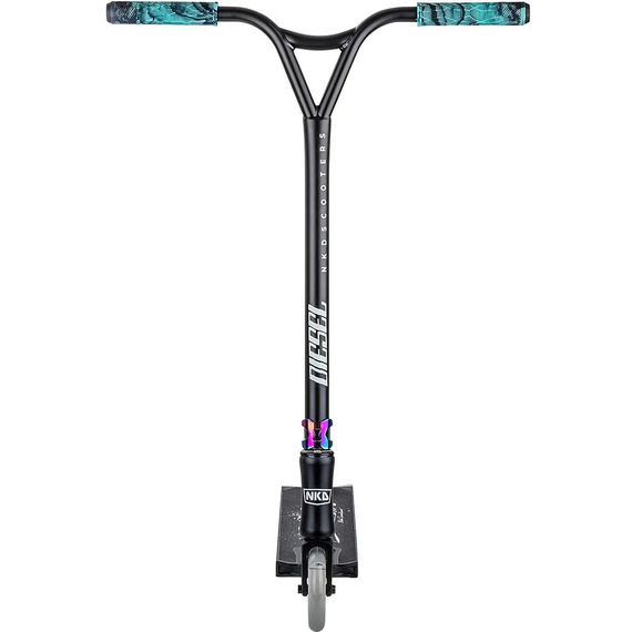 NKD Diesel Stunt Scooter negru și curcubeu 87 cm
