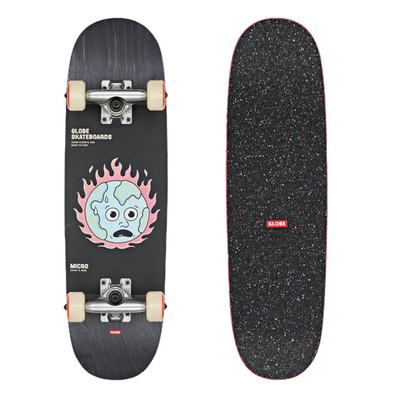 GLOBE Kids Softie Micro skateboard - Negru/In Flames 7.125"