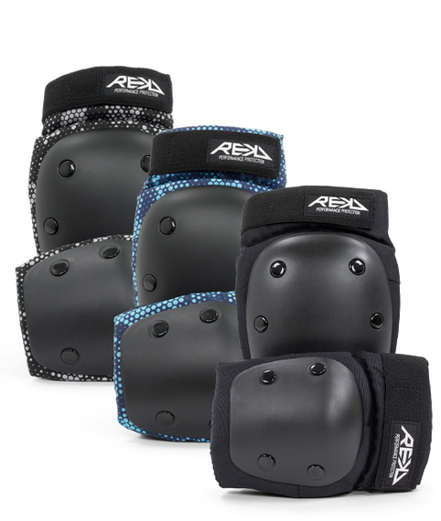 REKD YOUTH HEAVY DUTY DOUBLE PAD SET Protectori Albastru