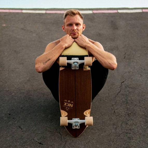 Surfskate Surf Skateboard NKX Maverick Gold 31"