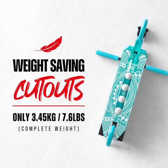 Trotinetă Freestyle CORE CL1 Complete Stunt Scooter Turtlesent înălțime 85 cm