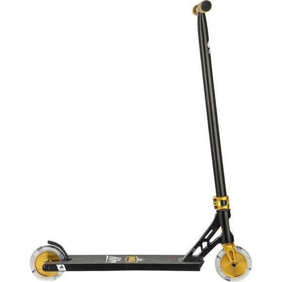 Scooter de înaltă performanță din aluminiu ușor mare de înaltă calitate 91 cm Platformă largă și ghidon NKD Nitro Street Black Gold
