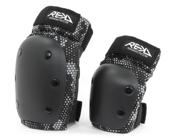 REKD YOUTH HEAVY DUTY DOUBLE PAD PROTECTORS SET Grey S