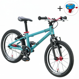 Superlekki rower dla dzieci KUbikes 16L Turkusowo-Czerwony