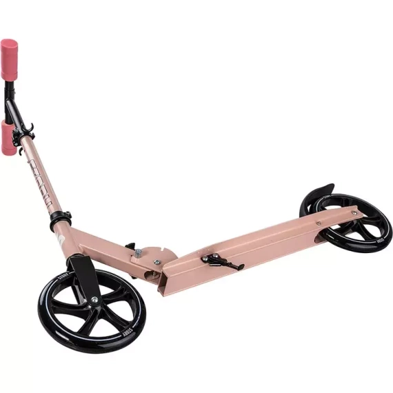 Scuter de transport pentru tineri cu roți mari Story LUX Rose