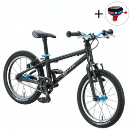 Superlekki rower dla dzieci KUbikes 16L Czarno-Niebieski