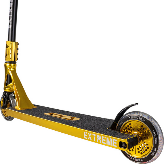 Performanță Scooter mare aluminiu ușor ghidon larg și platformă NKD Extreme Goldanodized wys. 91 cm