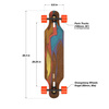 Longboard Loaded Icarus Deluxe 38.4 "Flex 1