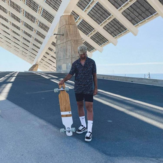 Longboard pentru începători NKX Canadiens negru 38.58"