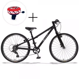 Bicicletă ușoară pentru copii KUbikes 24S Black