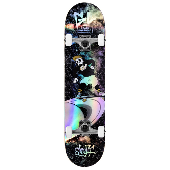Skateboard Enuff Skully Hologramă Mini Complet Negru 7.25"
