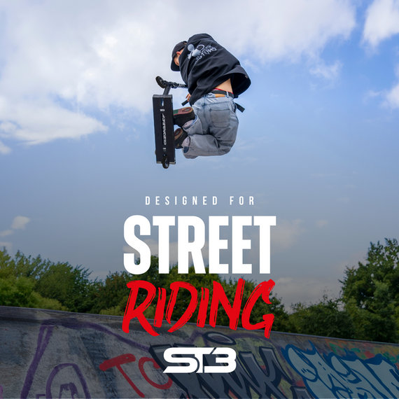 Trotinetă de freestyle CORE ST3 Complete Stunt Scooter Negru înălțime 96 cm