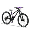 Bicicletă ușoară pentru copii KUbikes 24S DISC Negru și violet