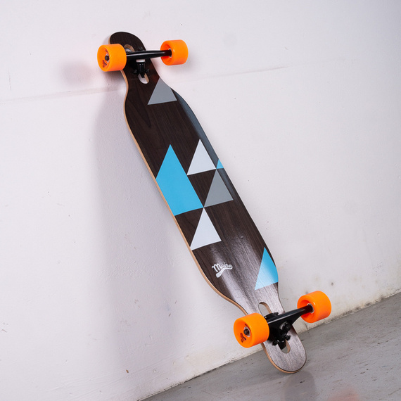 Longboard Drop-thru simetric principal Geometrix albastru 105 cm