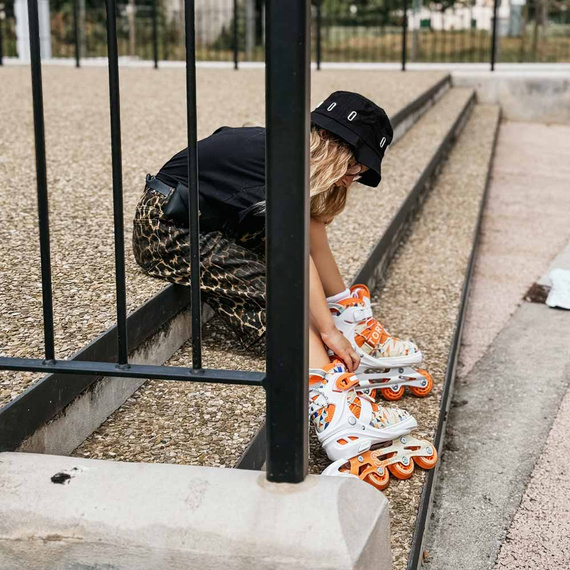 Story Spike Reglabil Inline Skates LED Orange