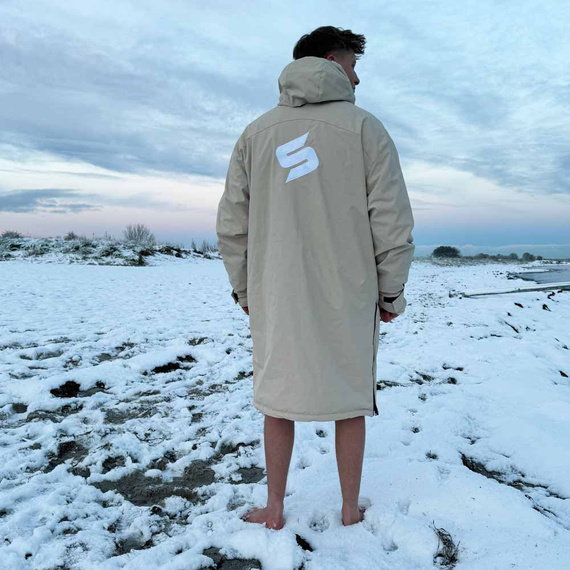 Poncho Poncho Jacket Story Change Robe Cream