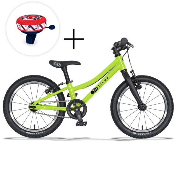 KUbikes 16s bicicletă super ușoară pentru copii cu 2 viteze Verde