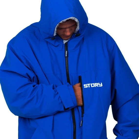 Poncho Poncho Jachetă Story Change Robe Albastru