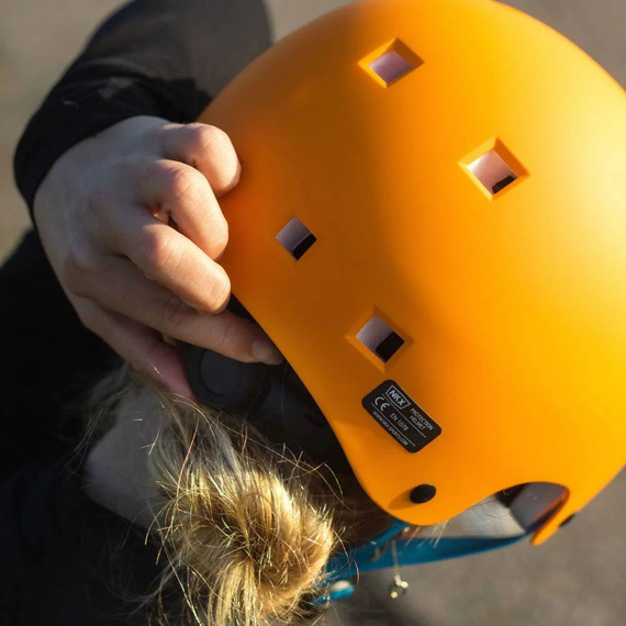 NKX Brain Saver Cască de skateboard portocaliu/albastru