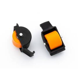 Set de roți Breezy Rollers Wheels negru și portocaliu