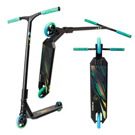 Scuter de performanță NKD Fuel V2 verde / albastru wys. 84 cm