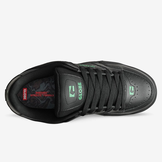 Pantofi GLOBE Tilt Black/Green/Mosaic